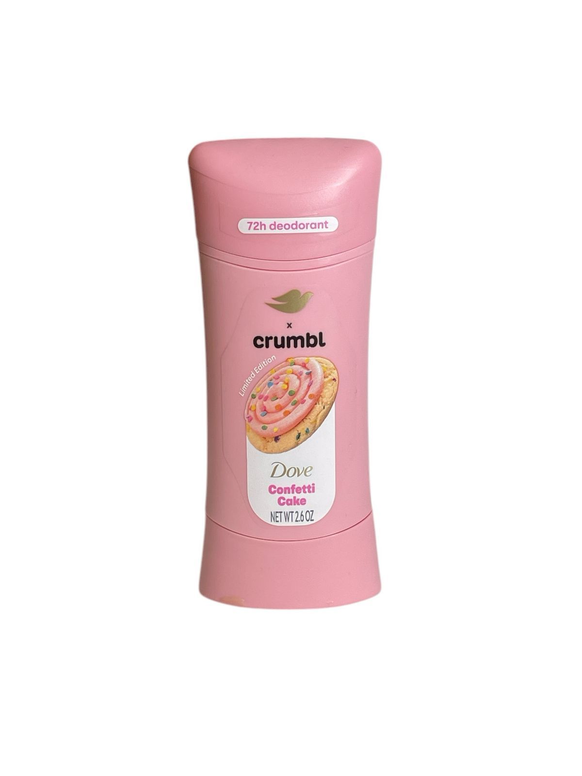 Desodorantes Dove x Crumbl Edición Limitada 72h